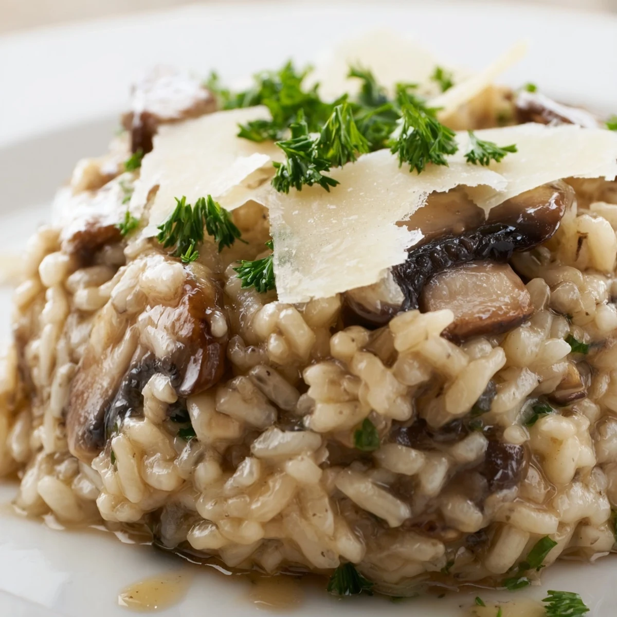 Mushroom Risotto Truffle Oil