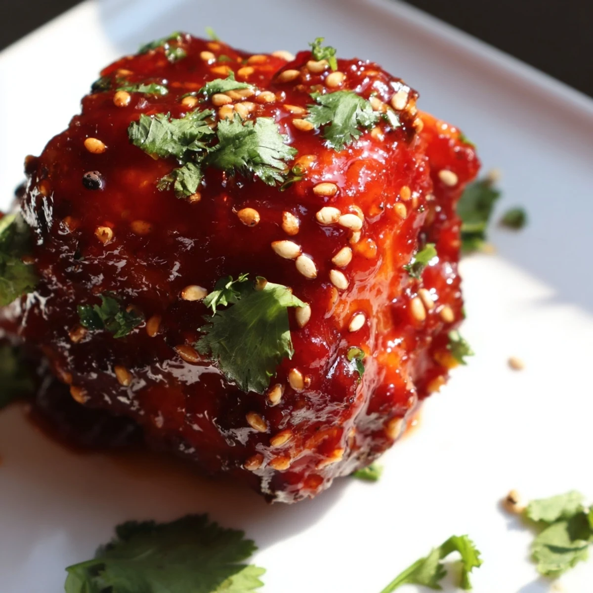 Juicy bite-sized Super Bowl Spicy Sriracha Chicken Bites, served warm on a platter with a side of cool ranch dip for balance.