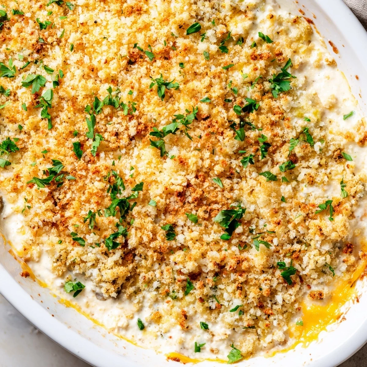 Creamy and cheesy Super Bowl Jalapeño Popper Dip in a round dish, melty Monterey Jack and cheddar with jalapeño pieces, paired with crunchy crackers for game day.