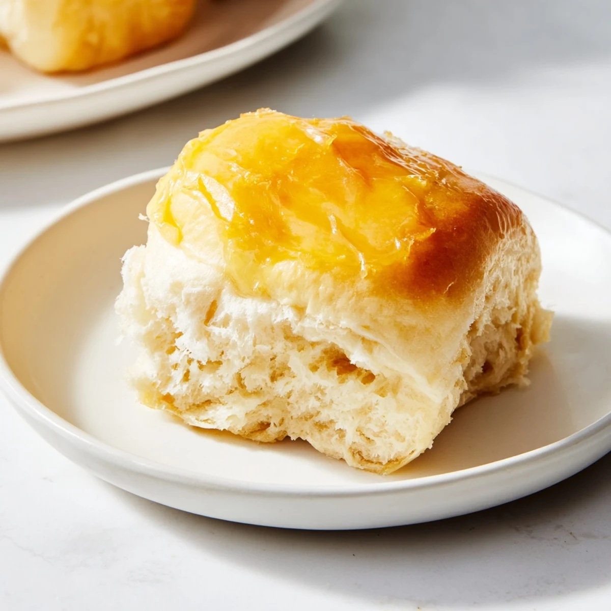Arranged in a baking dish, these Best Vegan Dinner Rolls are puffy and tender, perfect for any family meal.