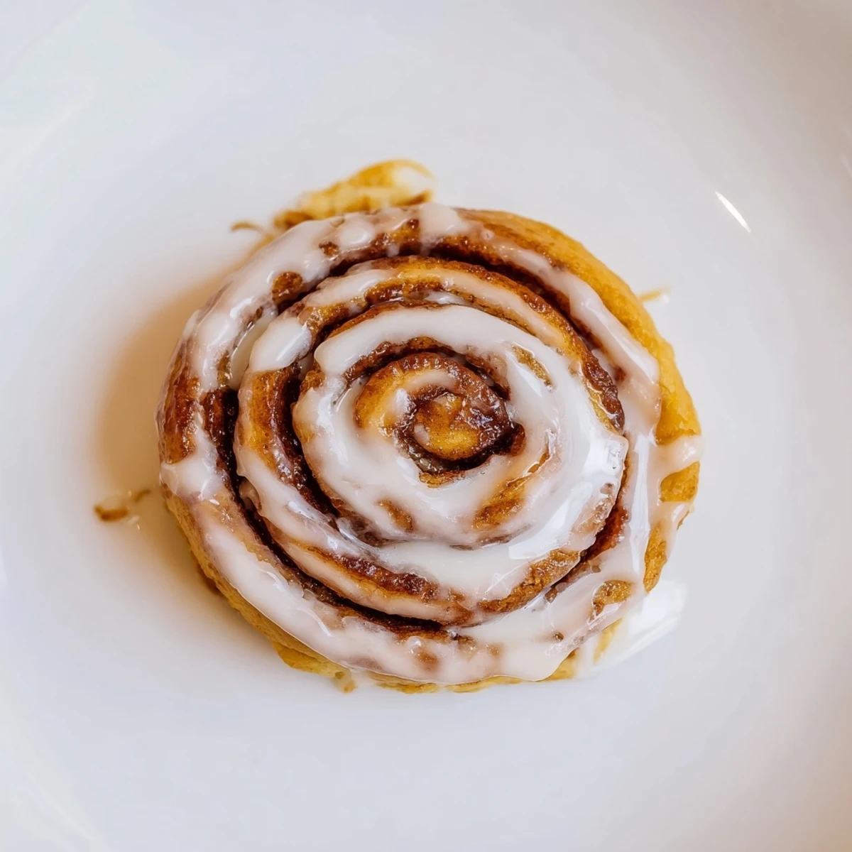 Freshly baked Cinnamon Roll Cookies with a soft texture and glaze, served on a dessert plate with a glass of milk.