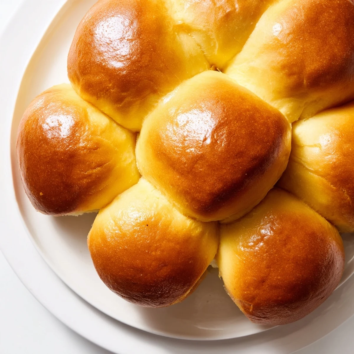 A basket of warm Buttery Bliss Brioche Rolls perfect for serving at breakfast or dinner tables