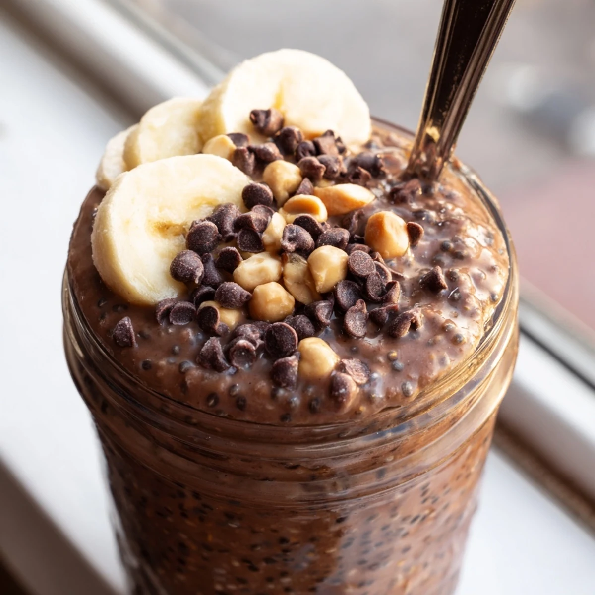 Chocolate Peanut Butter Overnight Oats