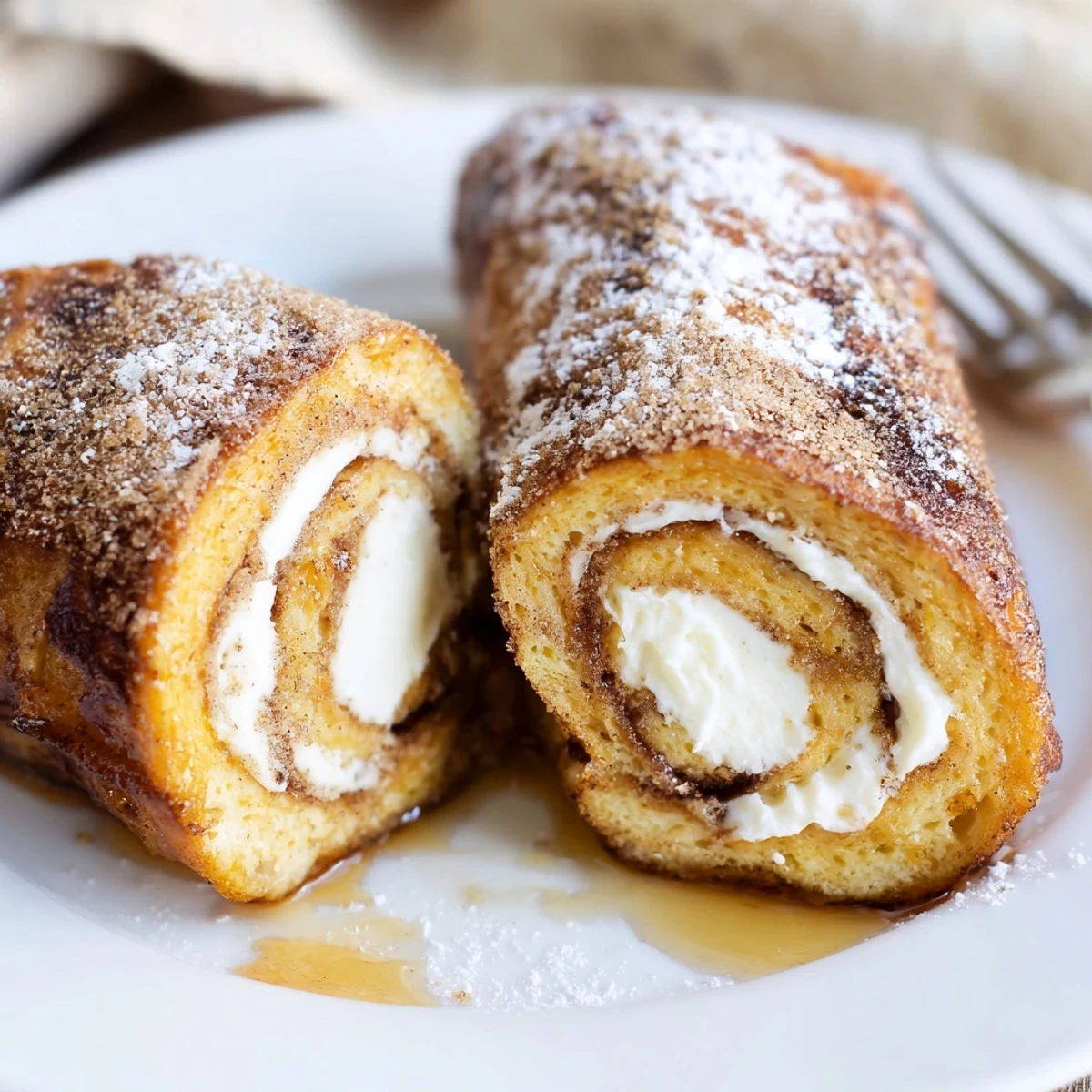 Cinnamon Roll French Toast Roll Ups hand-held brunch treats, buttery and cinnamon-sweet.