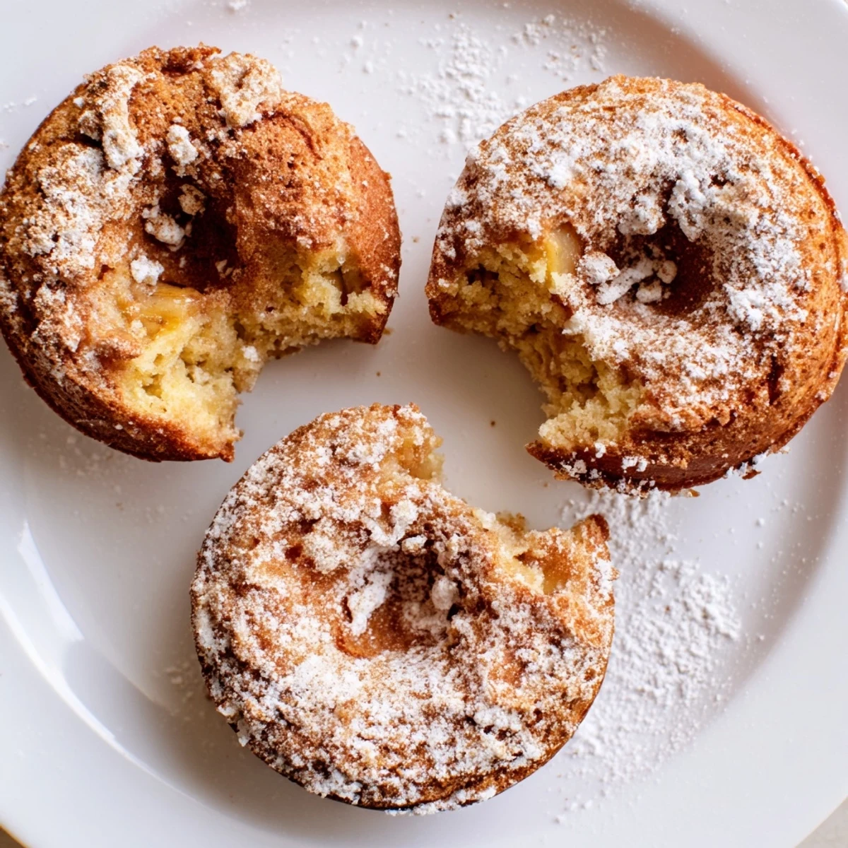 Freshly baked Banana Donuts cooling on wire rack, served with coffee.