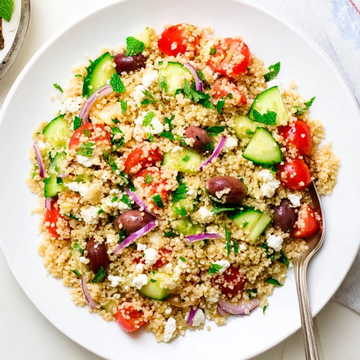 Mediterranean Couscous with Hot Honey