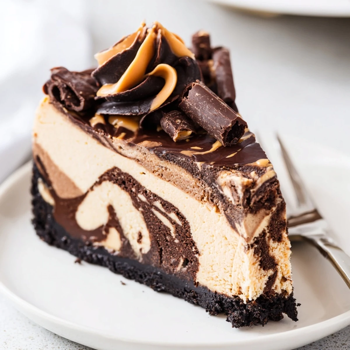 Chocolate Peanut Butter Cheesecake